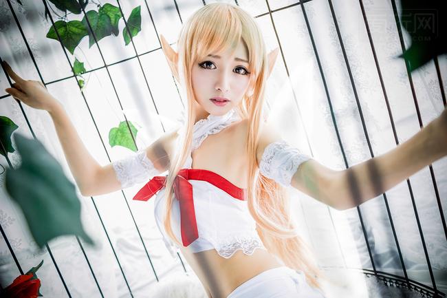 《刀剑神域》亚丝娜妖精之舞Cosplay(4) 第4页