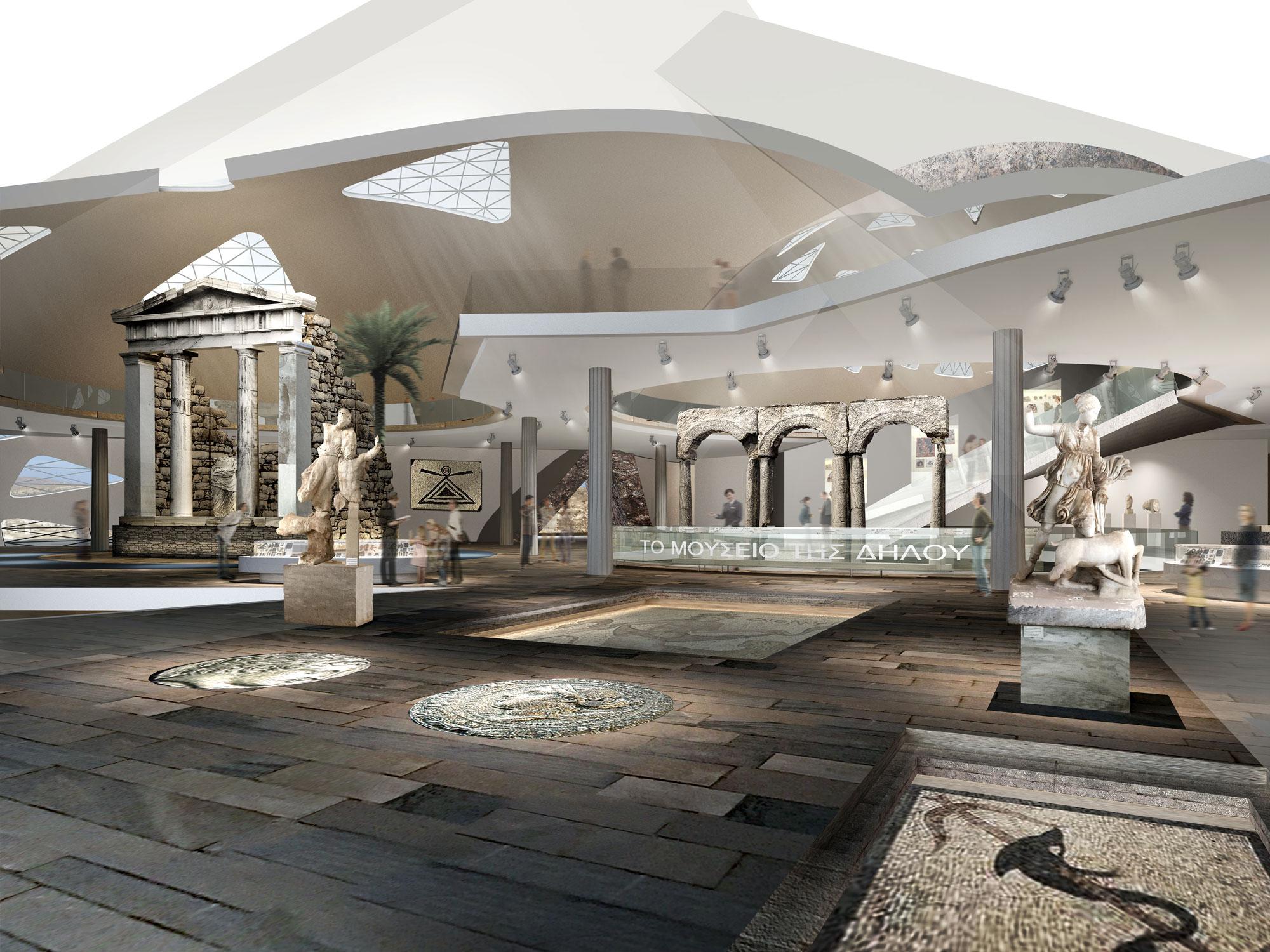 象征主义建筑设计 希腊提洛岛考古博物馆(9) 第9页