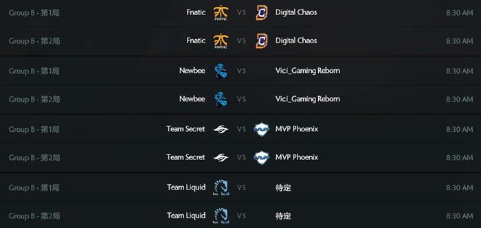 TI6小组赛赛程(5) 第5页