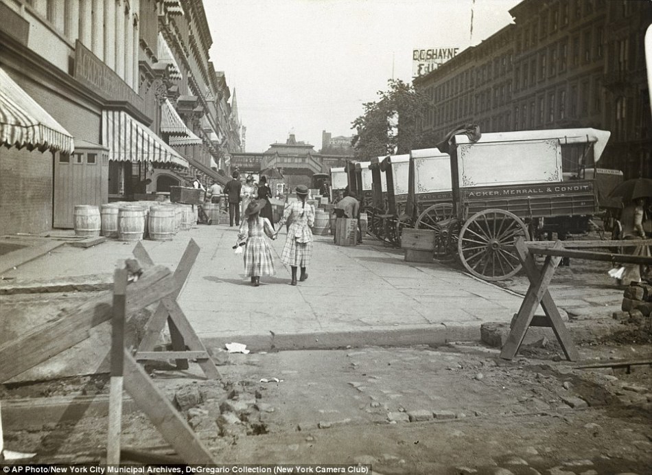纽约公布一批19世纪照片展示百余年前城市