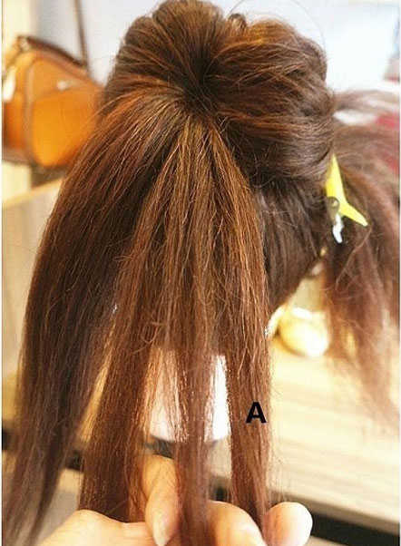 韩范儿花苞头发型教程，一款简单的、甜美的、范儿十足的发型(4) 第4页