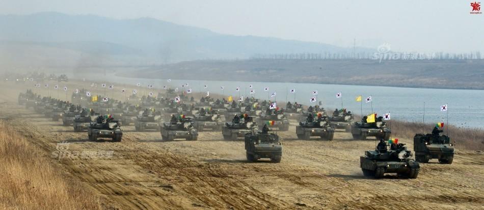 军力那么强还要萨德干嘛？韩国大批K2坦克集结(7) 第7页