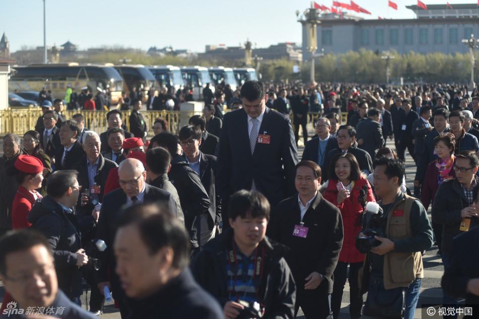 姚明西装革履参加政协会议(10) 第10页