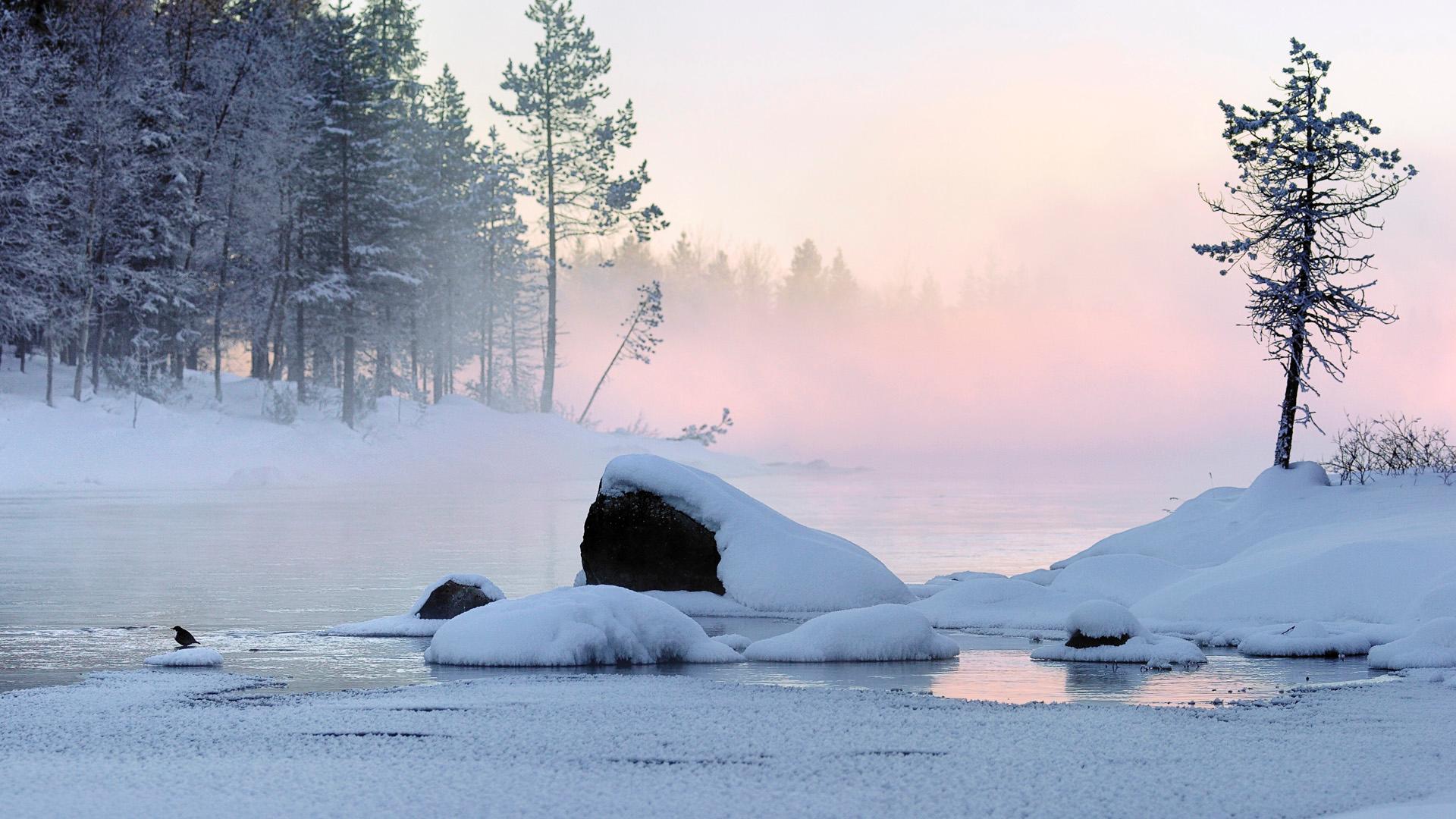 雪景壁纸 风景 唯美冬季雪景风景桌面高清壁纸