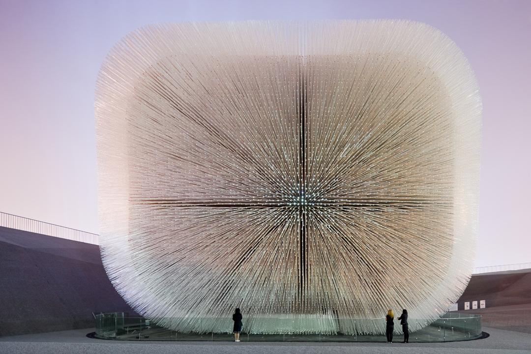 图为thomas heatherwick设计的上海世博会英国馆.