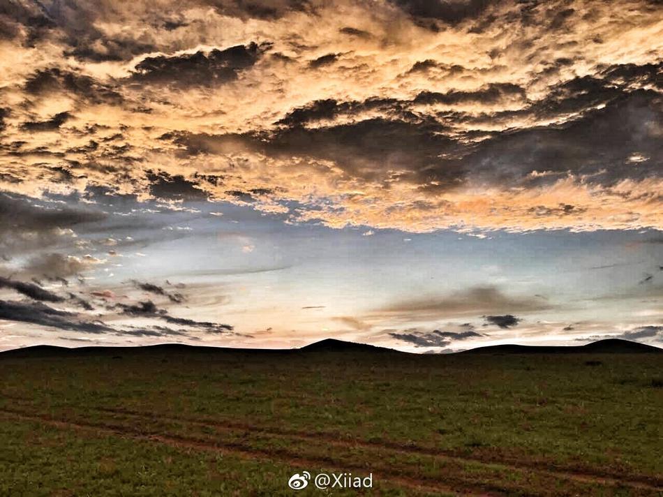 夕阳下同马儿感受草原风情 第1页