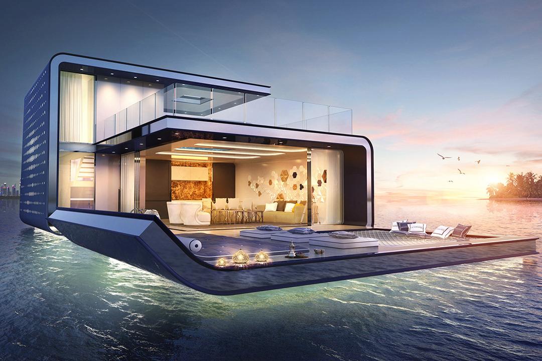 迪拜漂浮别墅售价两千多万 水下海景房极尽土豪
