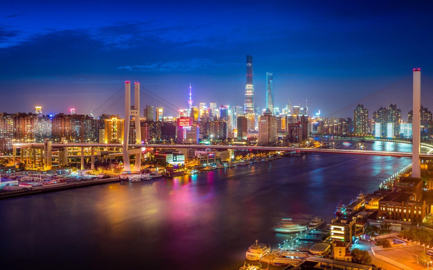 上海城市建筑高清风景桌面壁纸