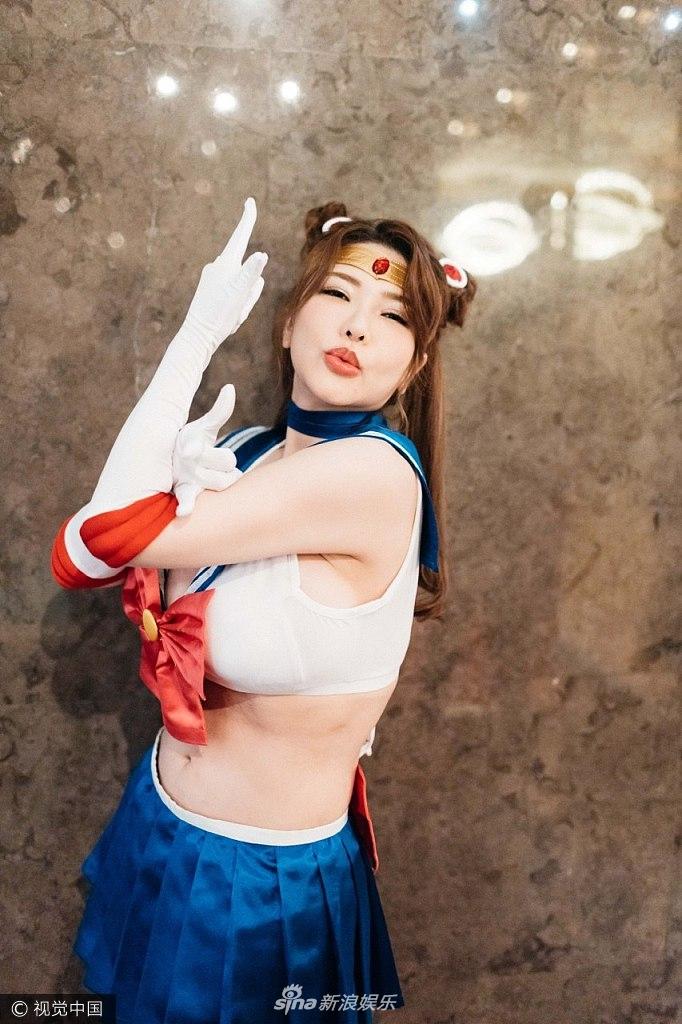 组图：冲田杏梨大玩变装 cosplay美少女战士摆可爱pose(5) 第5页