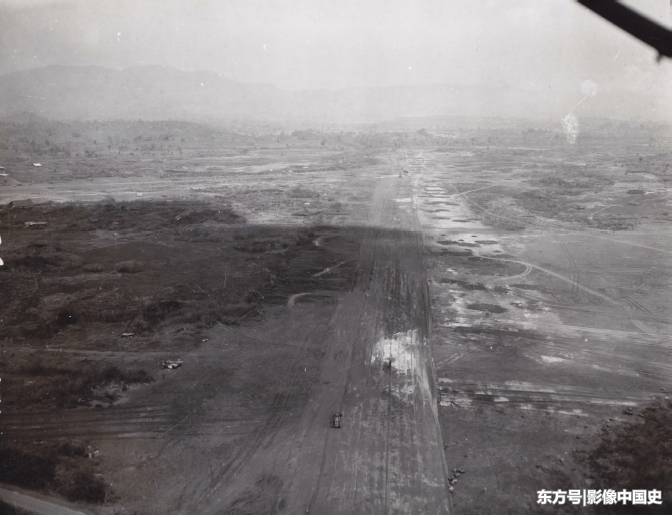 俯拍视角下的缅甸腊戍机场，第879空降工兵营16小时紧急抢修 第1页